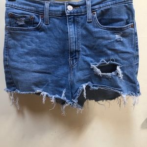 Levi's  high wasted denim shorts